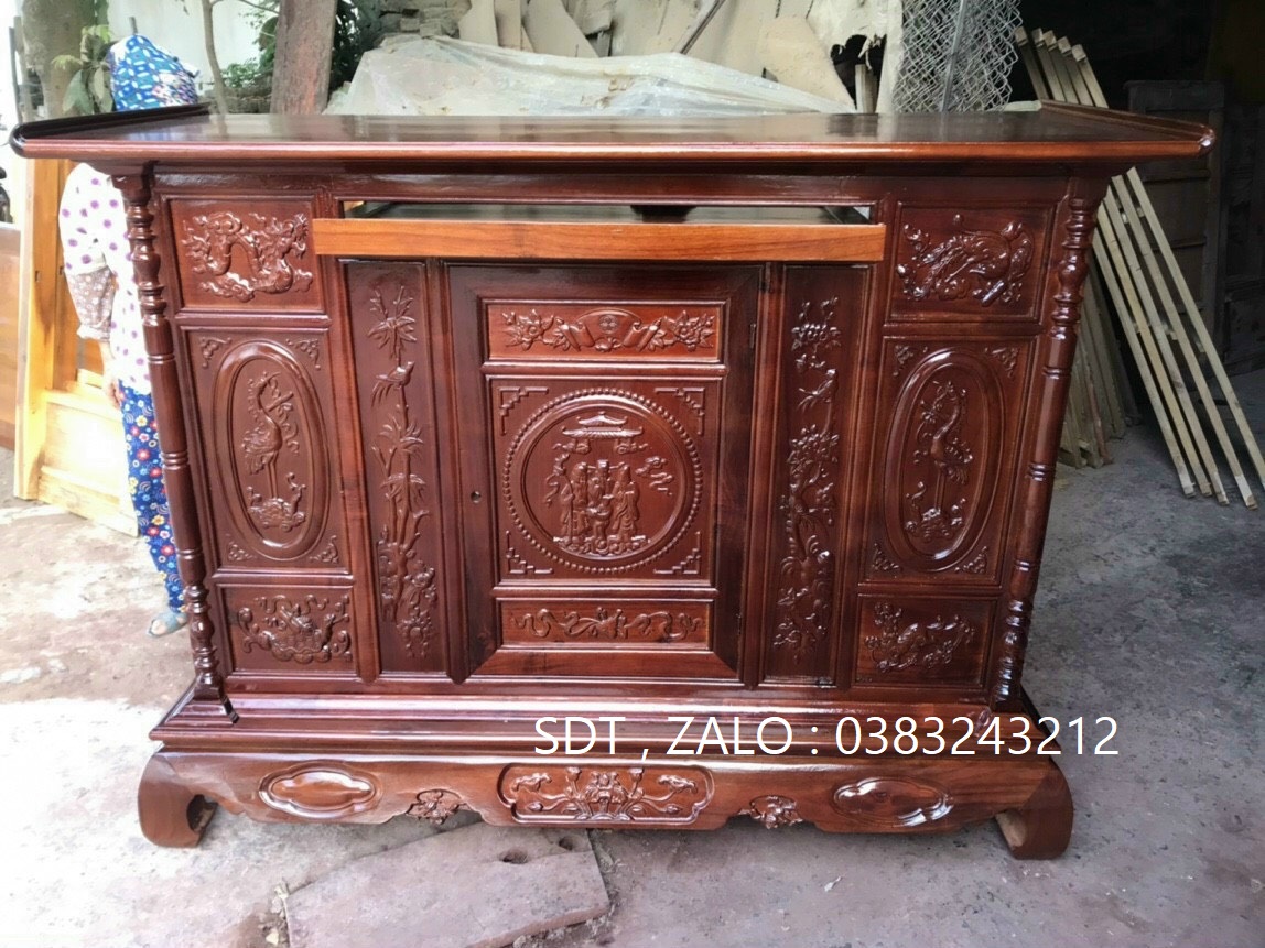 tủ thờ gỗ nhãn tủ thờ gỗ nhãn 175cm giá gốc tại xưởng