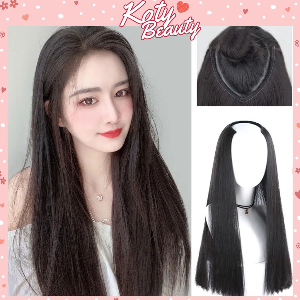 Tóc giả kẹp chữ u xoăn - thẳng Koty Beauty tóc chữ u dài đẹp cho nữ