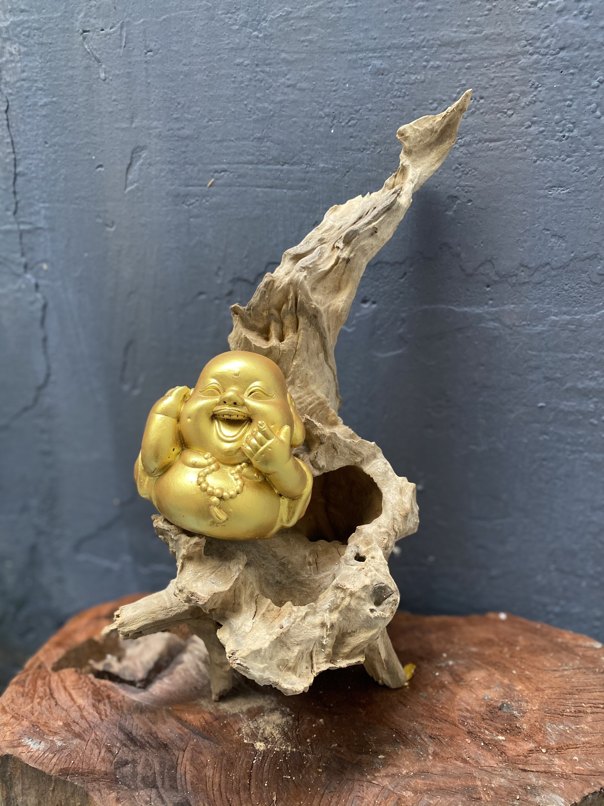 Gỗ Lũa Trang Trí Để Bàn (Dáng Ốc Xoay)