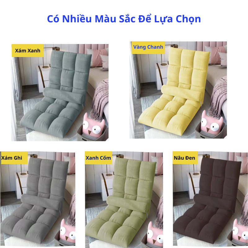 Ghế Lười Ghế Tựa Lưng Ngồi Bệt 5 Mức Độ Tùy Chỉnh ASAKI