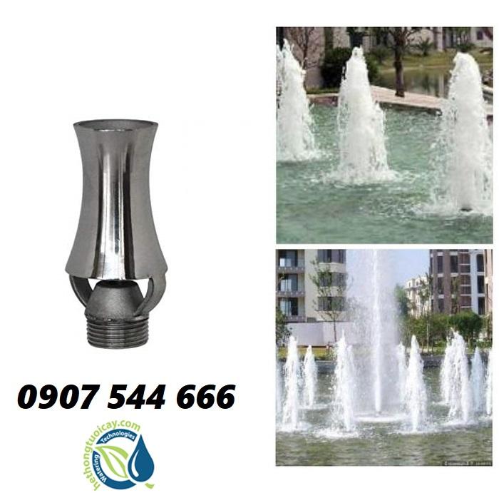 Đầu phun nước hình cây thông inox phi 21mm