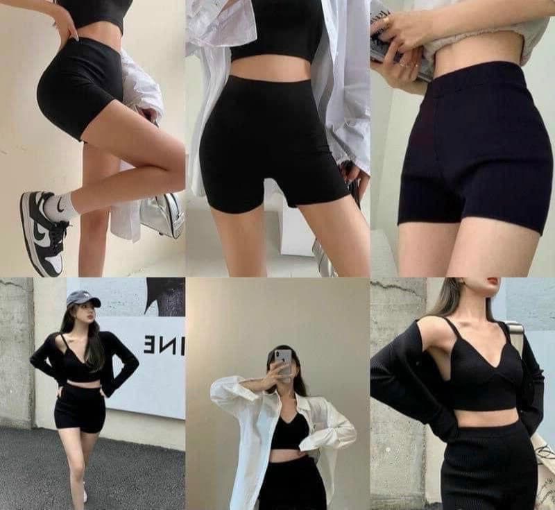 Quần legging lửng ngố,đùi,quần legging xuất hàn nâng mông cạp cao gen bụng co dãn 4 chiều binstore94 h01