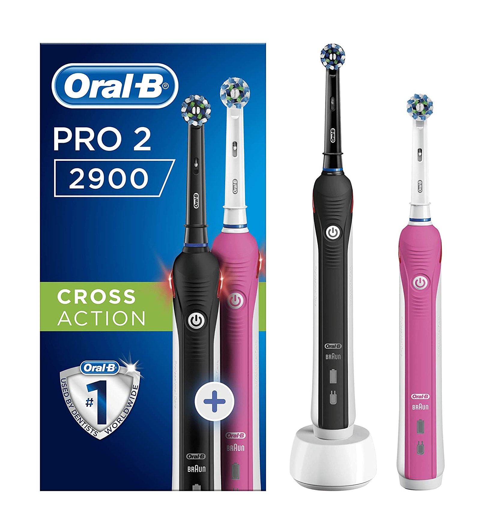 Oral-B Pro 2 2900 Set 2 Bàn chải đánh răng Made in Germany
