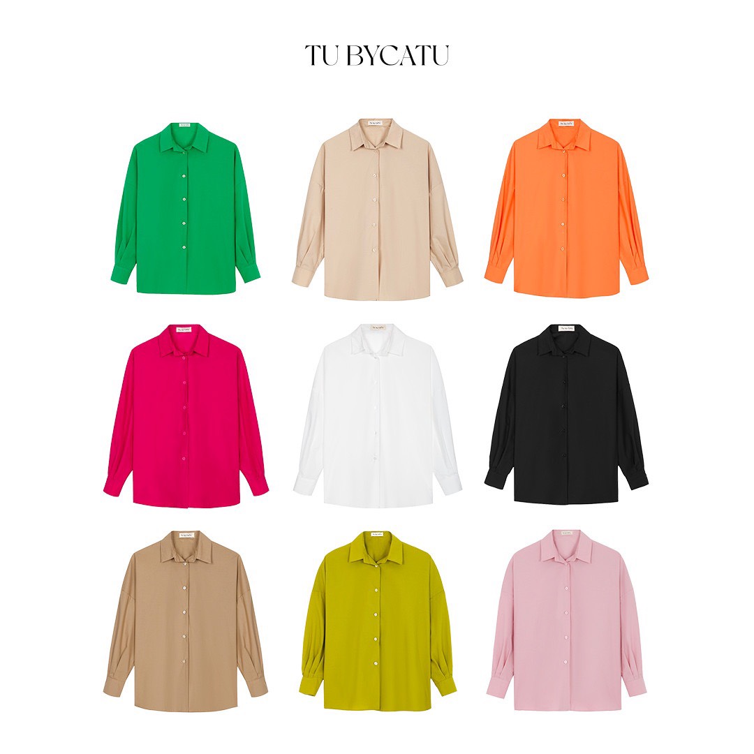 Tubycatu | áo sơ mi tay dài rory shirt nhiều màu