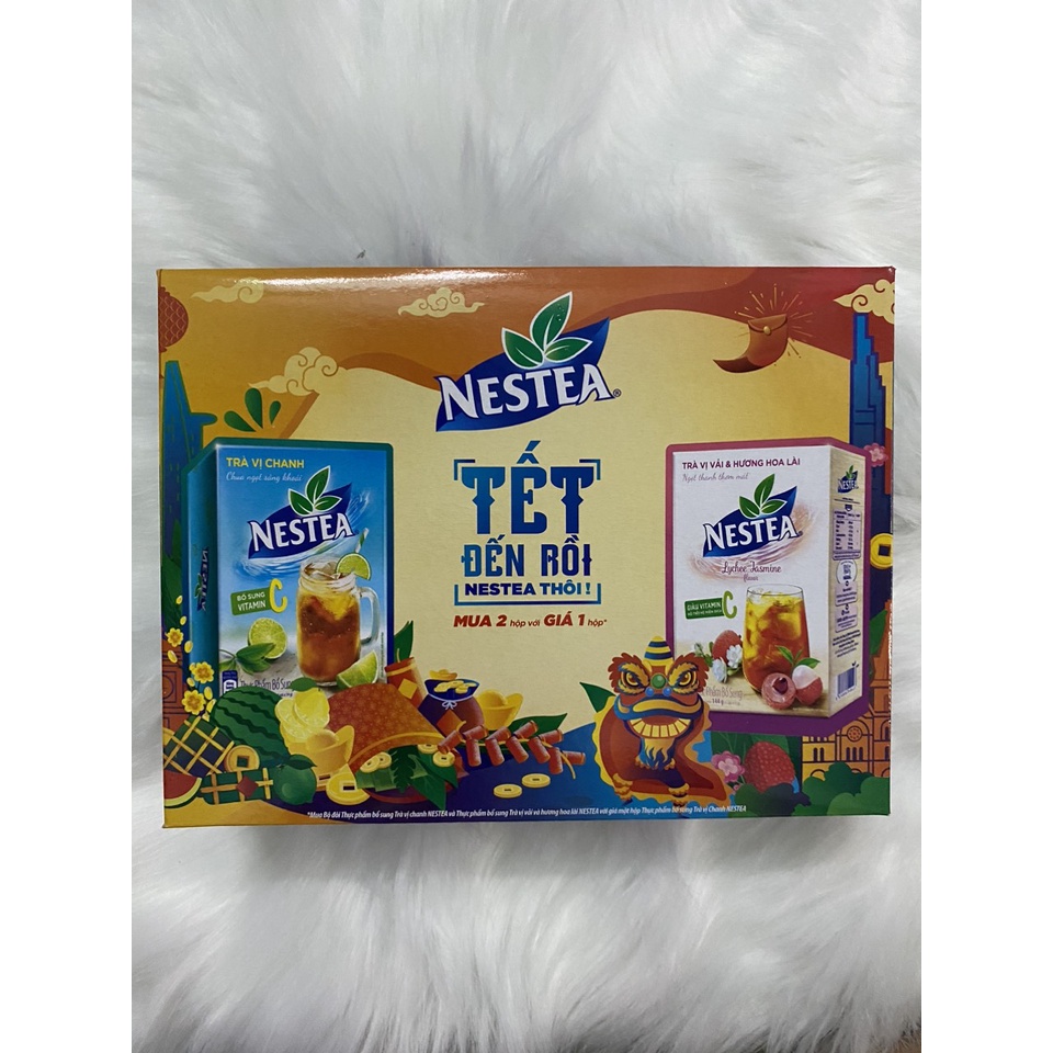 Bộ đôi nestea trà chanh & trà vải lài