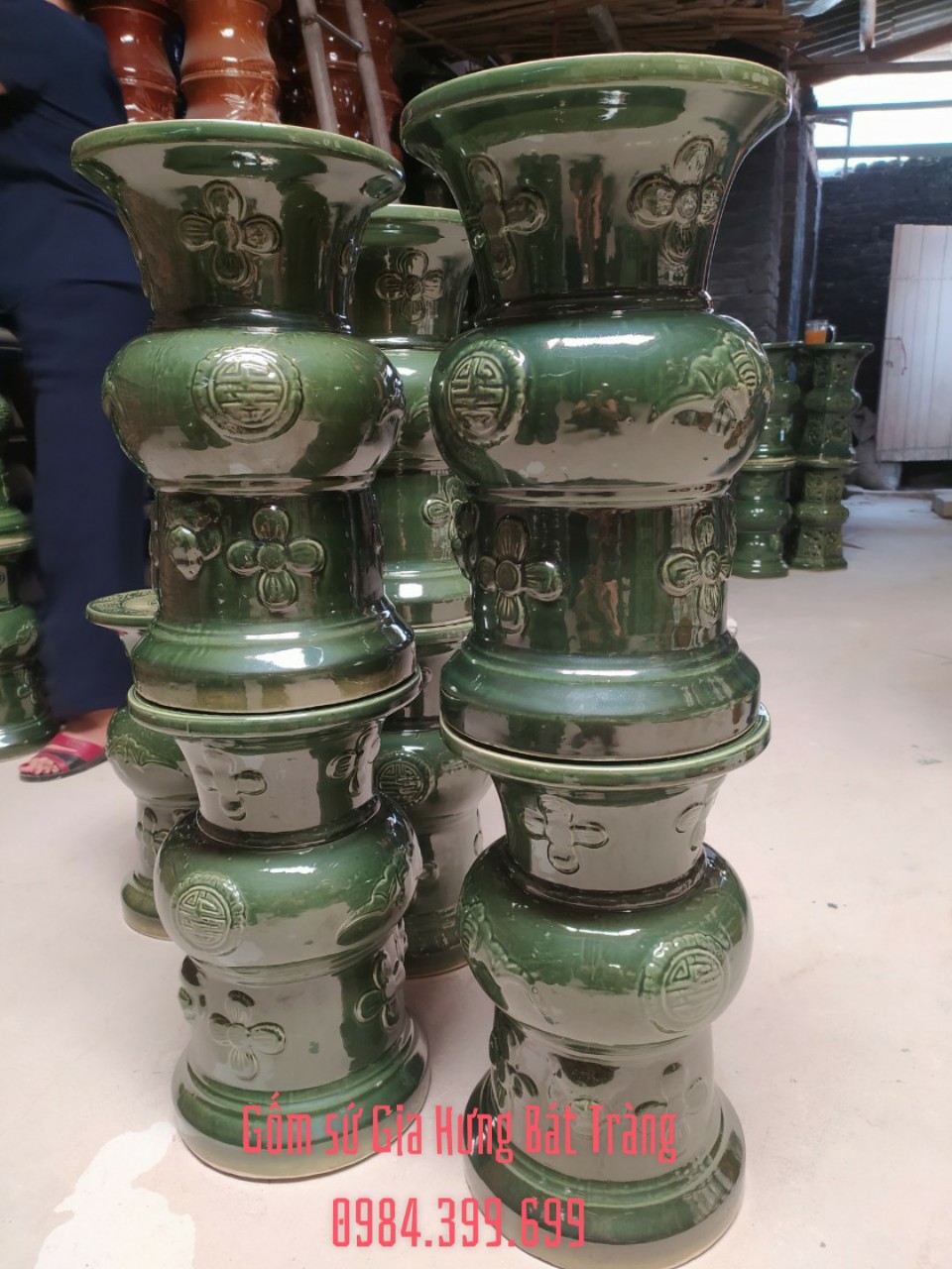 Đôn kê bằng gốm Gia Hưng Bát Tràng