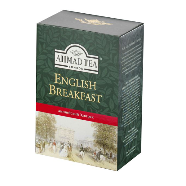 Trà lá pha ấm "Buổi Sáng Anh Quốc" hộp giấy 100g - Ahmad English Breakfast Tea 100g