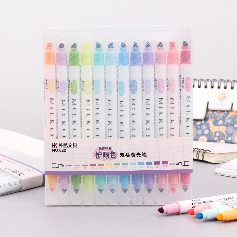 Bút dạ 2 đầu Milkliner - bản DUPE hoàn hảo của Mildliner