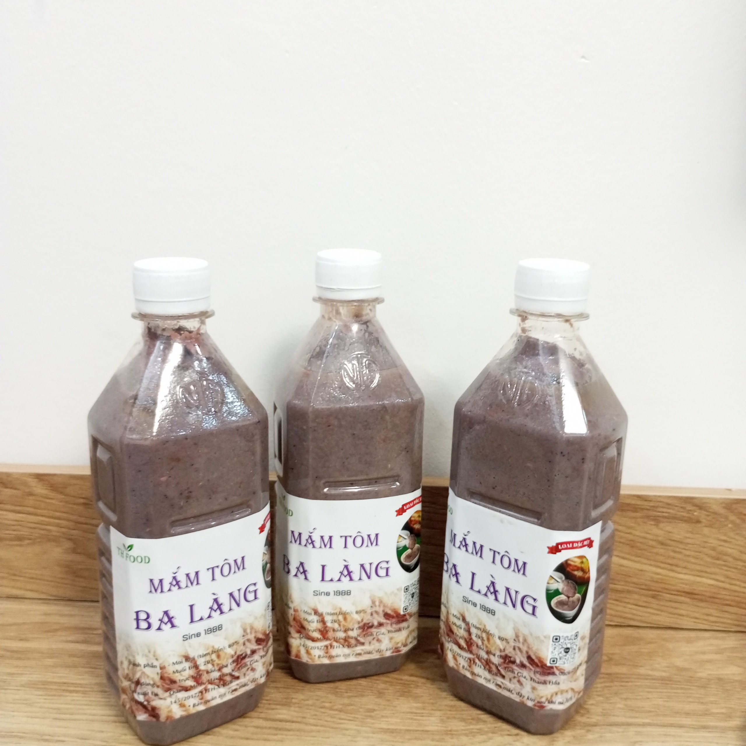 Mắm tôm ba làng thanh hóa 600g loại đặc biệt . tặng kèm móc dán