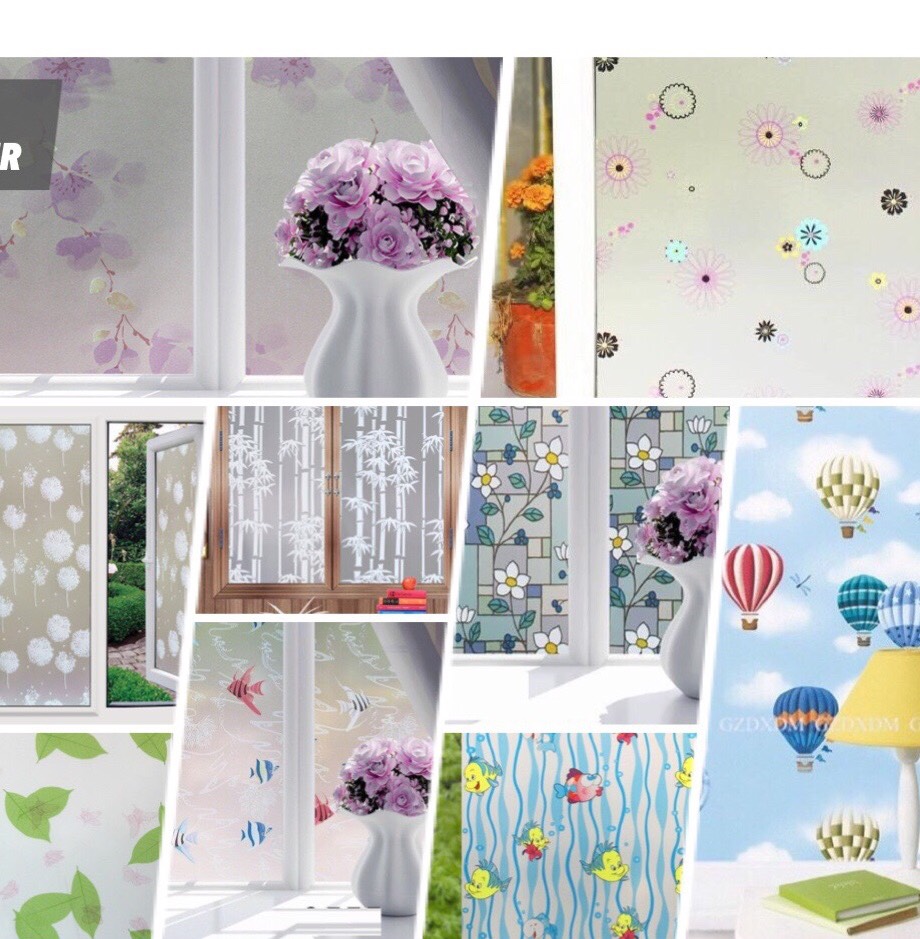 5m giấy dán kính chọn nhiều mẫu khổ rộng 45cm có sẵn keo