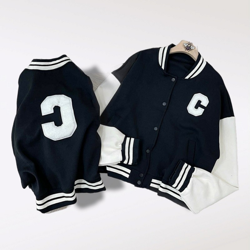 Áo khoác bomber nữ crop cúc bấm siêu đẹp - chipu fashion