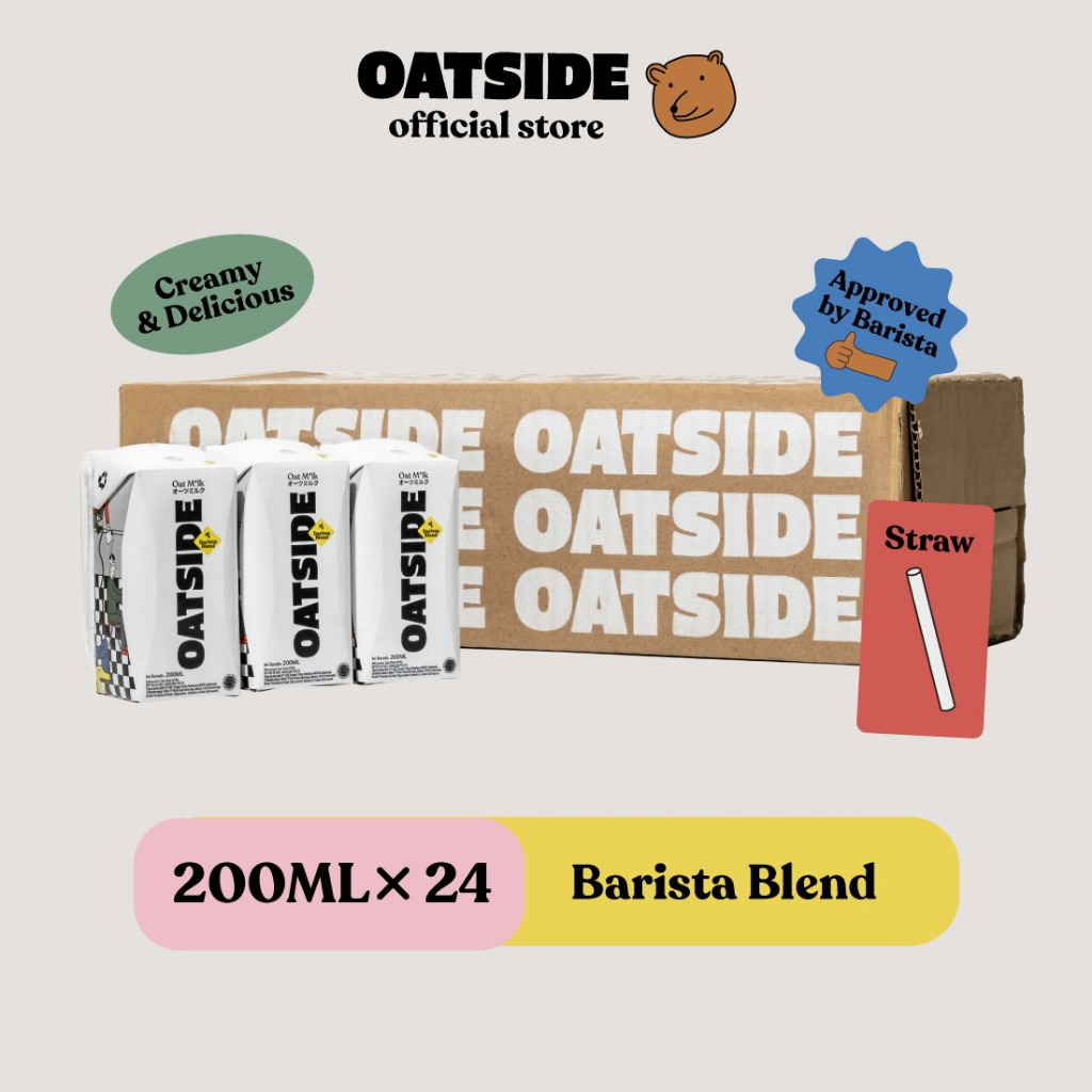 Thùng 24 hộp sữa yến mạch OATSIDE Mini (24 x 200ml)