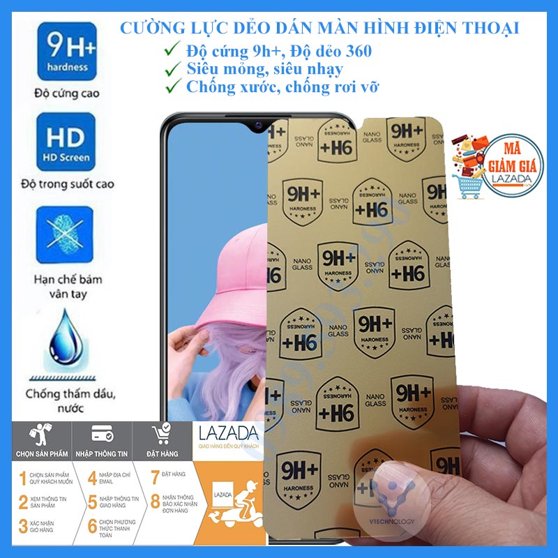 Kính cường lực dẻo dán màn hình điện thoại redmi note 10 pro/note 10/note 8 pro/note 7/note 9/note 9 pro/note 9s dán màn hình xiaomi cường lực dẻo 9h+