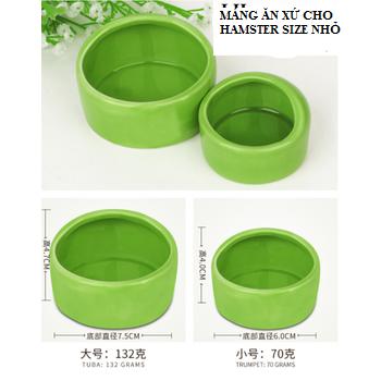 Máng ăn xứ cho hamster size nhỏ - bát ăn xứ cho hamster - bát xứ nhỏ