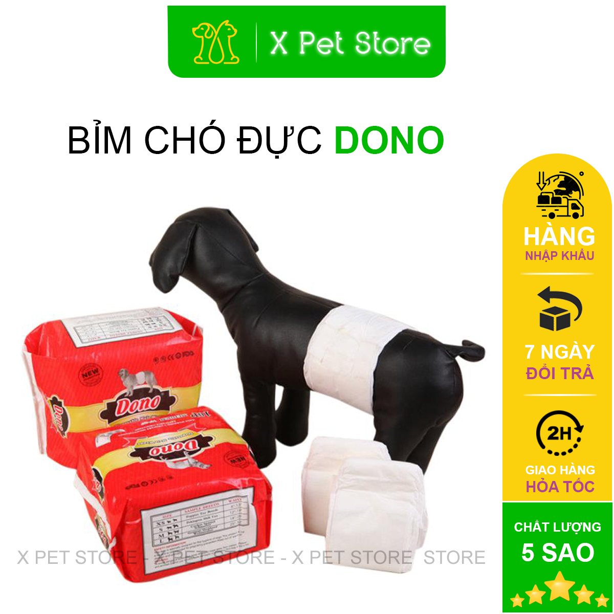 Bỉm Cho Chó Đực Dono, Hàng Nhập Khẩu Chất Lượng Cao