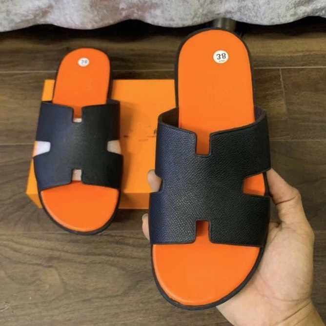 [Có 2 Màu] Dép lê đế Bugg nam chữ HHH trơn bền đẹp