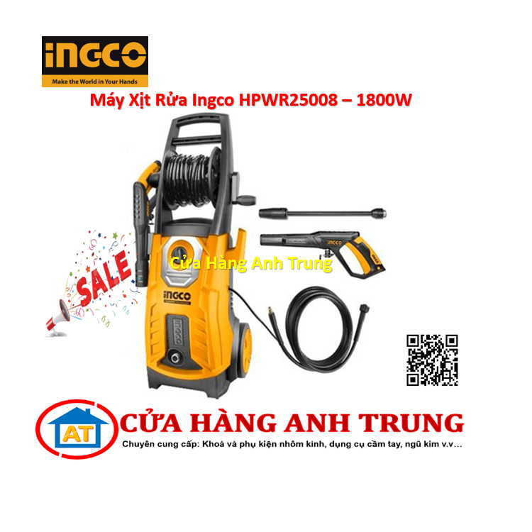 Máy xịt rửa ingco hpwr25008 - 1800w