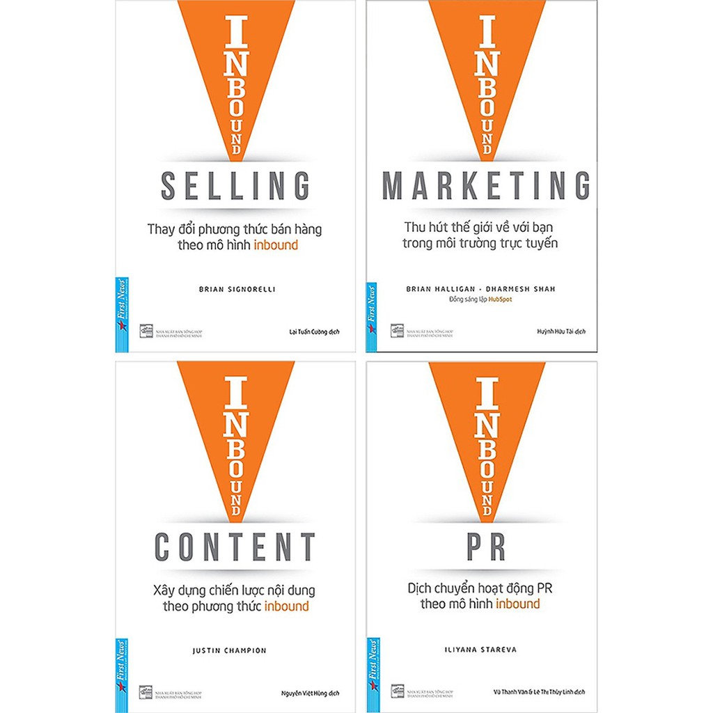 Nguyetlinhbook Sách Xịn - Combo Inbound Marketing + Inbound Selling + Inbound Content + Inbound Pr - Nhiều Tác Giả.