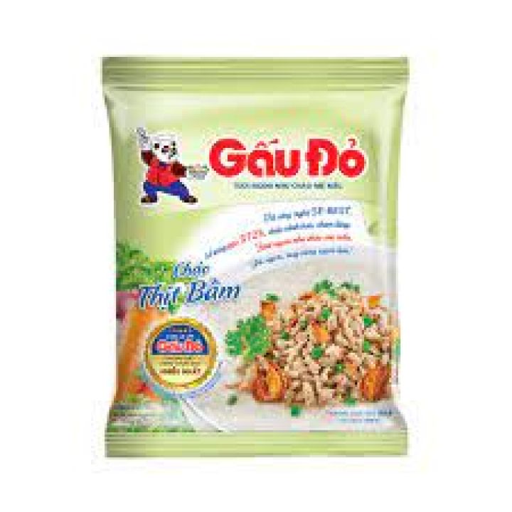 Gói cháo gấu đỏ vị thịt bằm 50g