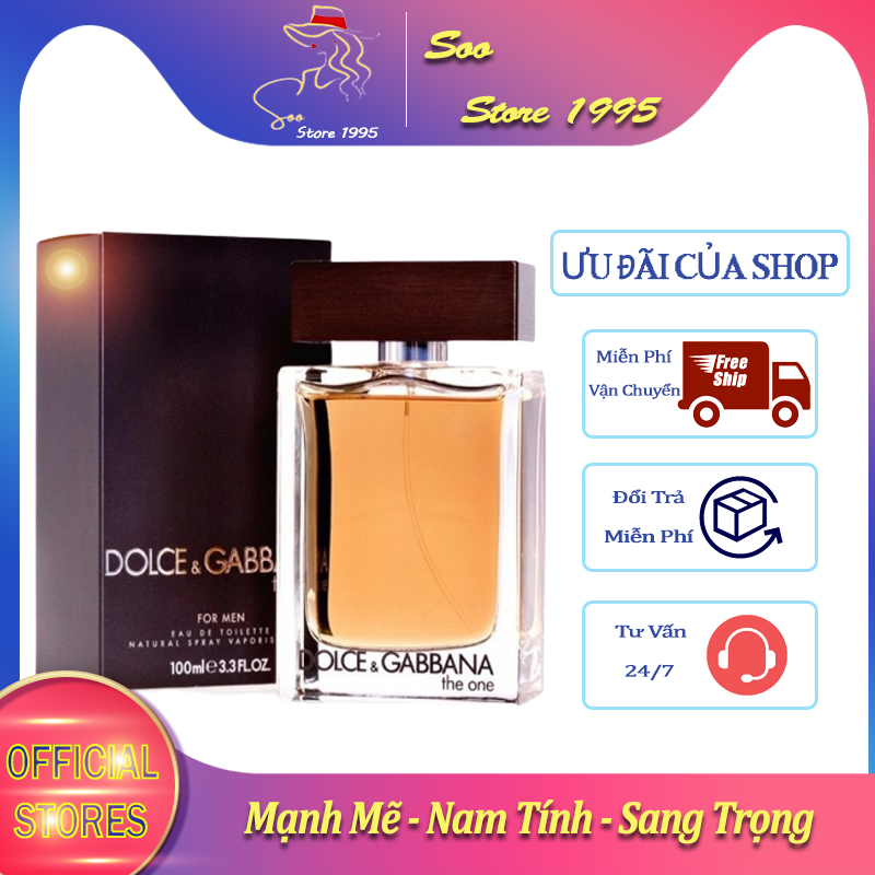 Nước hoa nam dolce and gabbana the one for men edt 100ml