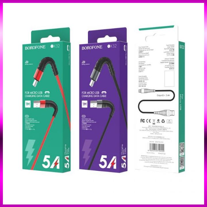 Cáp Sạc Nhanh Borofone bx32 Cho Iphone Micro Type C