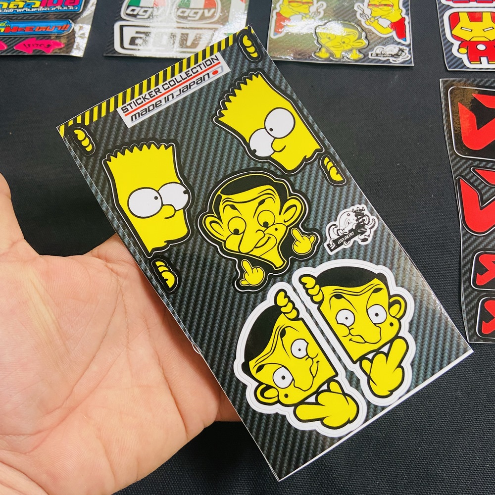 [HCM][TEM DẺO ĐEP KHÔNG TƯỞNG ] TEM DÁN XETRANG TRÍ XE NHIỀU LOGO CỰC CHẤT CỰC NGẦU (MINI TEM BEANSIMPSON)