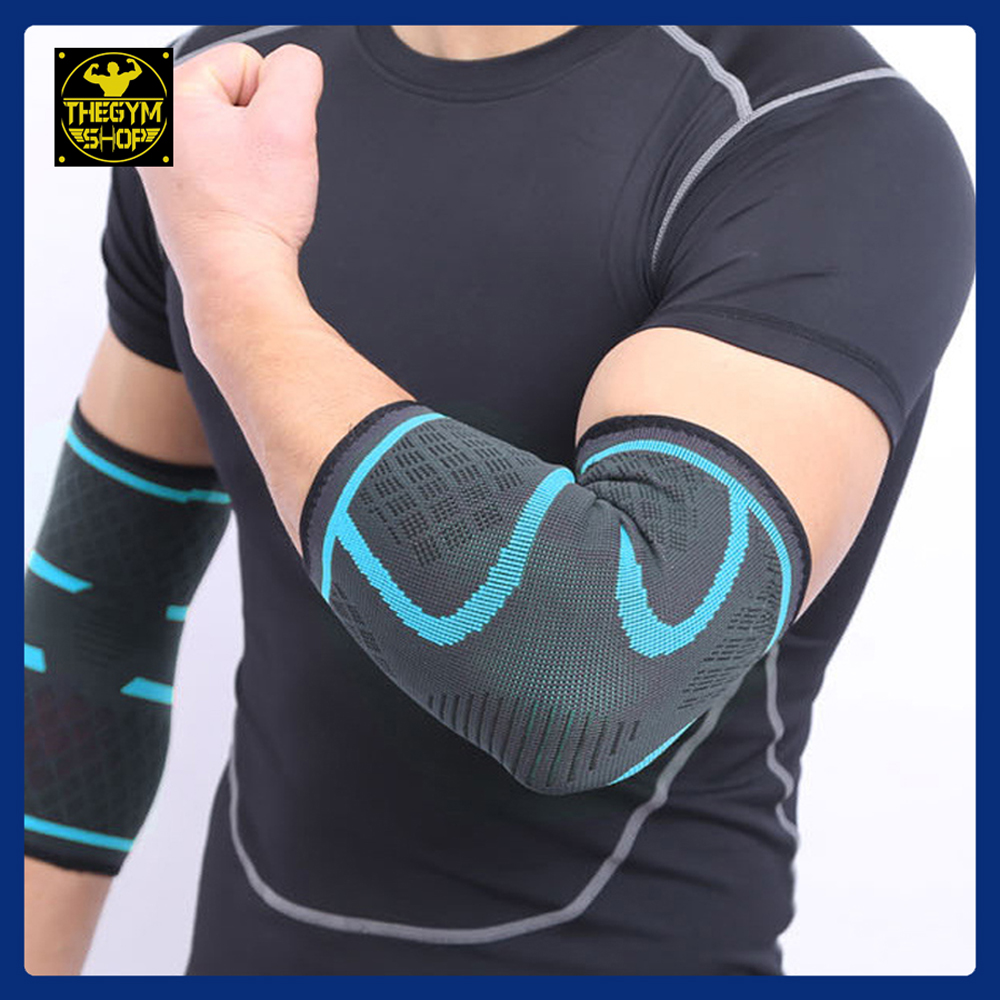 (1 Đôi, 1 Cặp) Bó khuỷu tay, băng khuỷu tay, bó bảo vệ khuỷu tay, cùi chỏ giảm chấn thương Aolikes (The Gym Shop phân phối) hỗ trợ tập thể thao, thể hình, gym