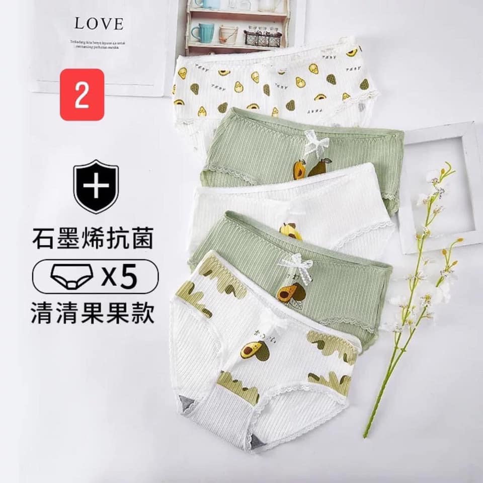 Set 5 quần chip kháng khuẩn