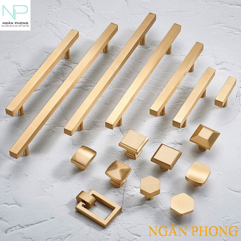Tay nắm tủ đồng số 6