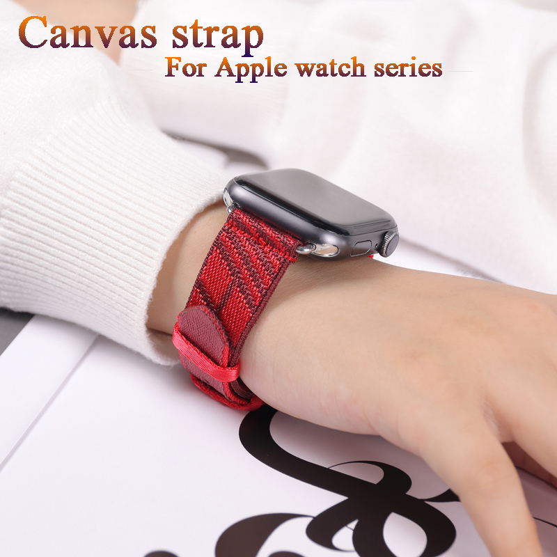 Dây đeo nylon dành cho apple watch series7 6 se 5 4 3 band 44mm 40mm for apple watch series 7 6 se 5 4 band dây đeo thể thao 41mm 45mm dây đeo cho apple watch dây nylon