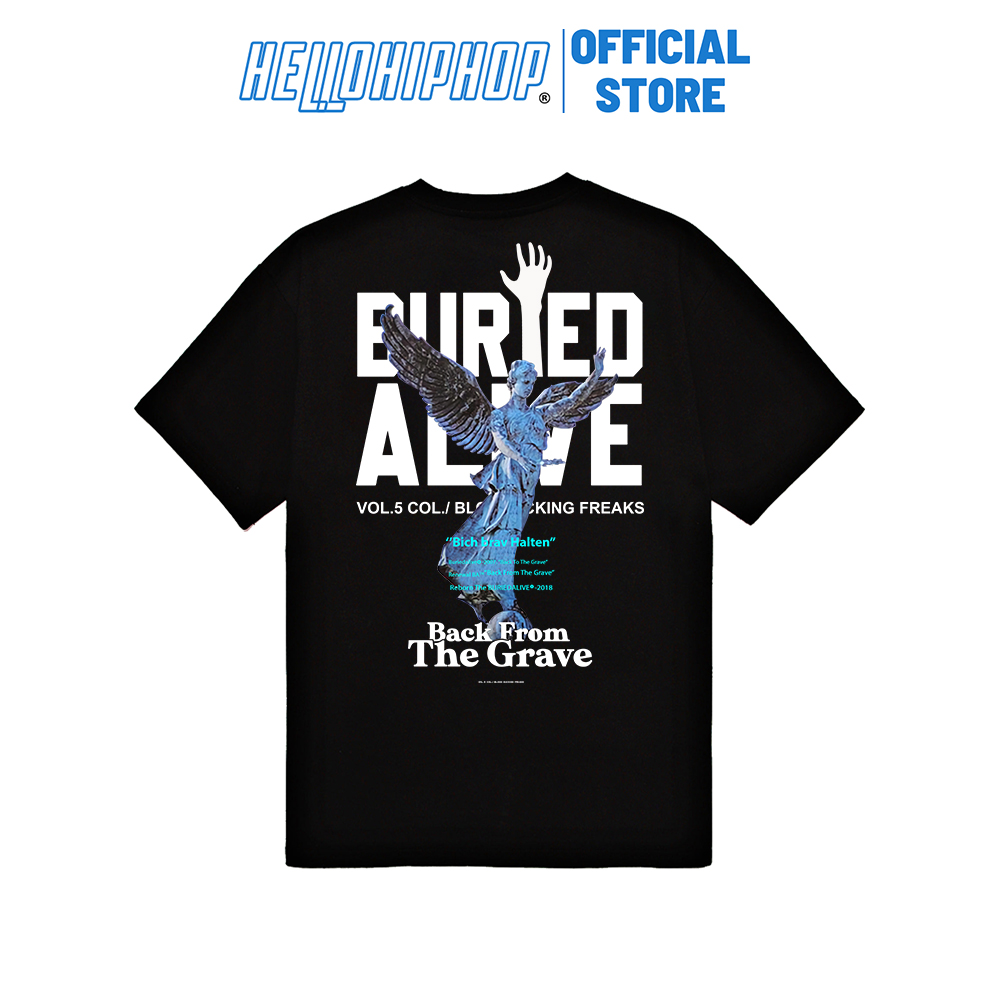 Áo thun nam BURIEDALIVE   , áo thun nam oversize form rộng unisex cotton 100% co giãn