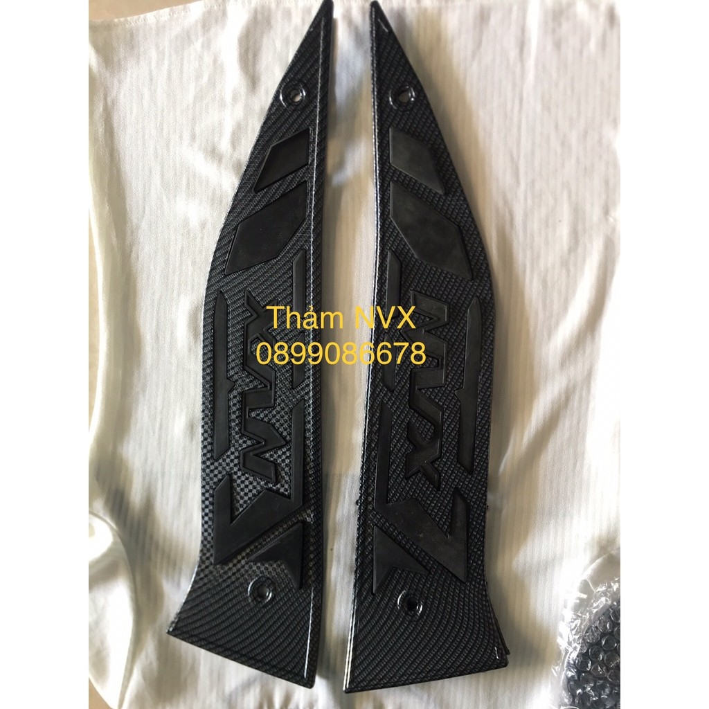 Thảm chân yamaha nvx aerox 125 155 v1 2017 2018 2019 2020 lót sàn lót chân gác chân trước xe máy carbon crom