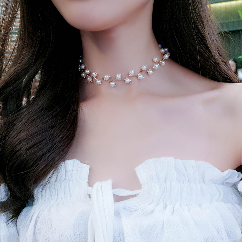 Dây chuyền ngọc trai sang trọng dây chuyền nữ cá tính
