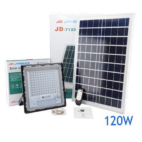 Đèn năng lượng mặt trời chống chói jindian 120w jd-7120 - hàng chính hãng