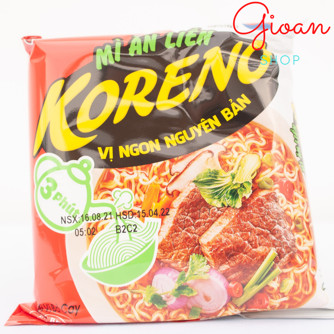 MÌ ĂN LIỀN KORENO ( THÙNG 30 GÓI ) MÌ CAY HÀN QUỐC