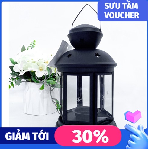 Đèn nến Ikea rotera hàng xuất khẩu, màu sắc đen/trắng
