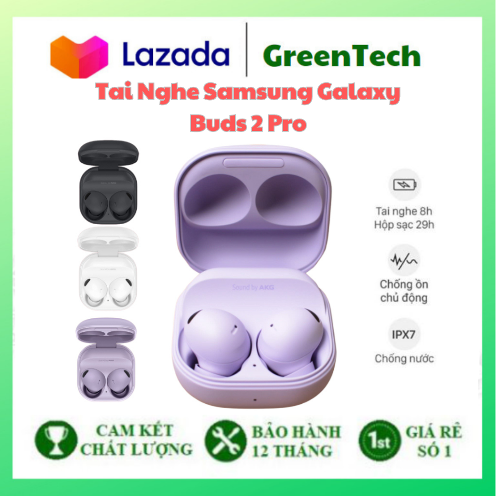 Tai Nghe Samsung Galaxy Buds 2 Pro, Tai Nghe TWS Bluetooth 5.3, Tai Nghe Không Dây Khử Tiếng Ồn Chủ Động Âm Thanh HiFi
