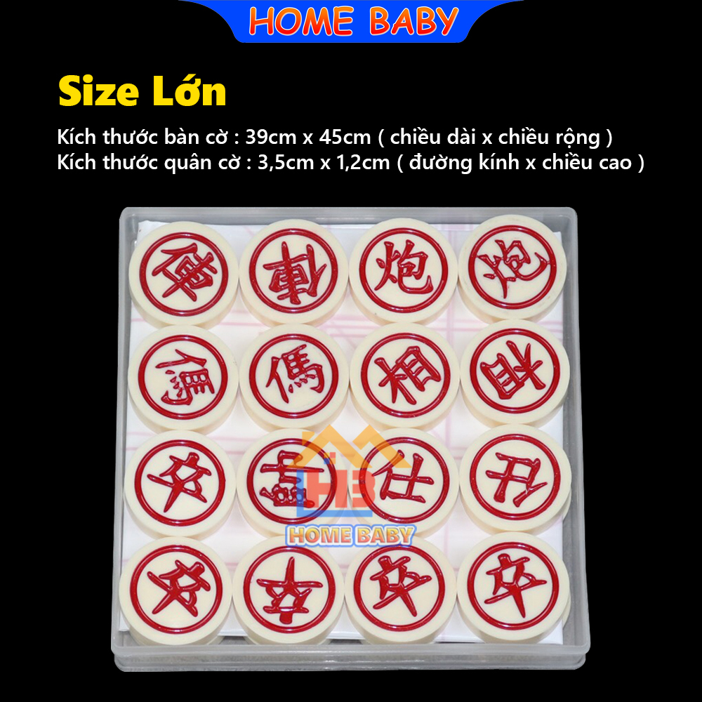 Bộ Cờ Tướng Đặc Ruột gồm nhiều kích cở và thương hiệu sản xuất tại Việt Nam, Đồ chơi trí tuệ Cờ Tướng gồm Quân Cờ và Bàn Cờ, Boardgame – HOME BABY