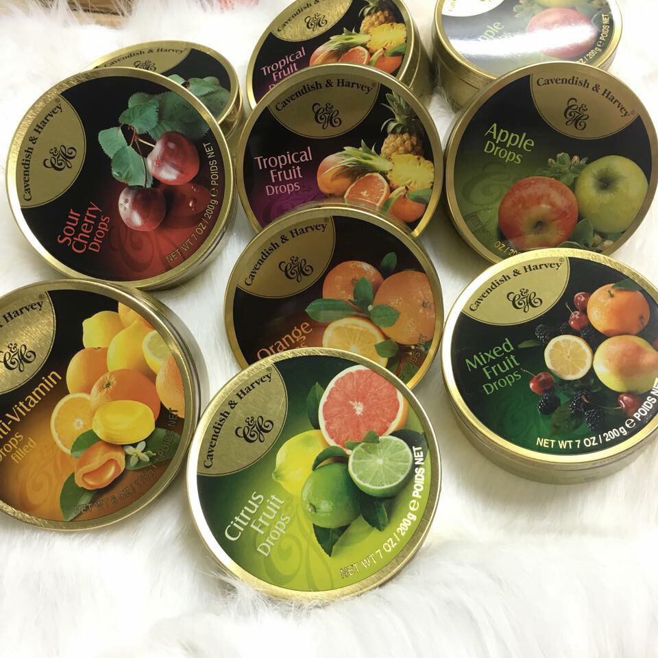 Kẹo Trái Cây Cavendish & Harvey Đức (Hộp Thiếc)