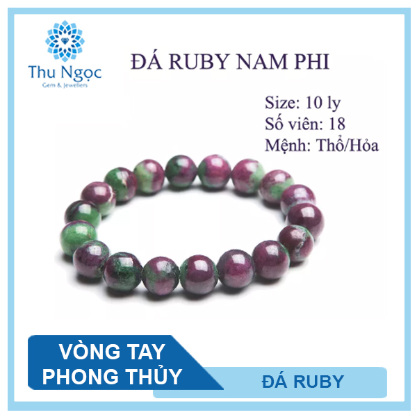 Vòng tay nữ, vòng tay nam đá Ruby Nam Phi tự nhiên 100% 10 ly có kiểm định chất lượng hợp mệnh thổ mệnh hỏa mang lại nhiều tác dụng về sức khỏe và phong thủy