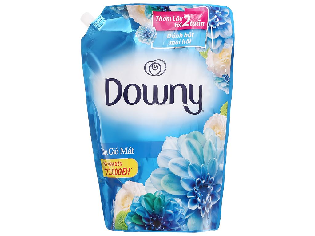 Nước xả vải downy hương làn gió mát túi 3.5l - bat muoi
