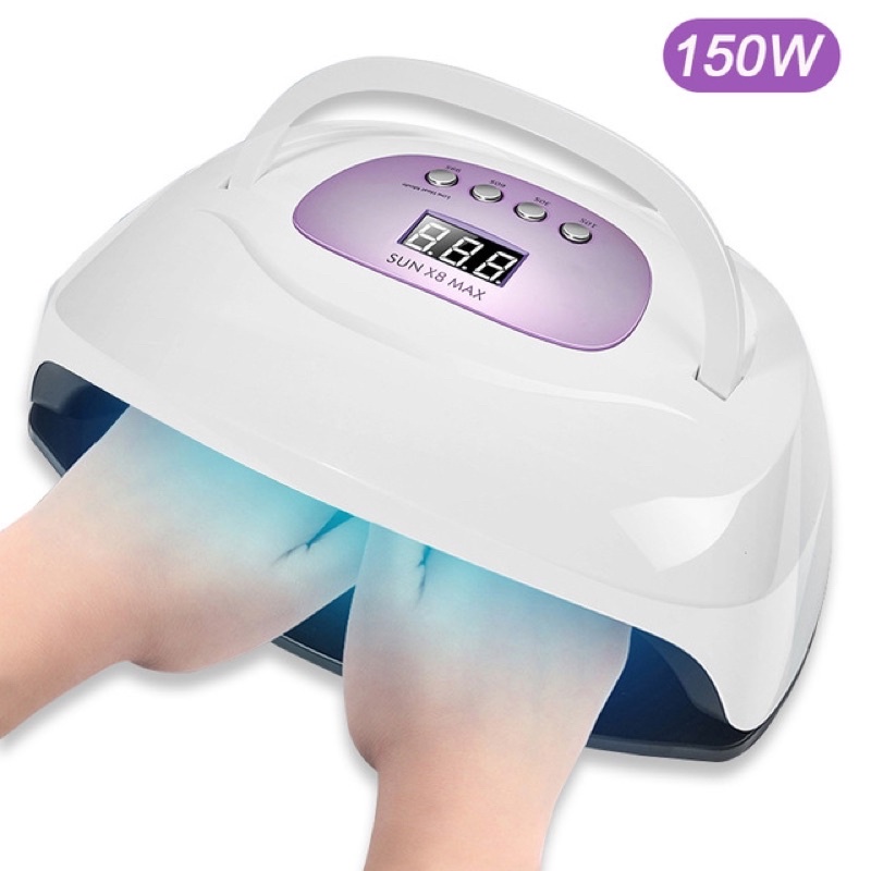 Máy hơ gel sun x8 max - 150w, máy hơ móng 57 lex