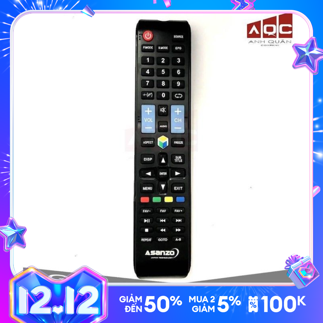 Điều khiển TV ASANZO Smart Hàng chuẩn đẹp