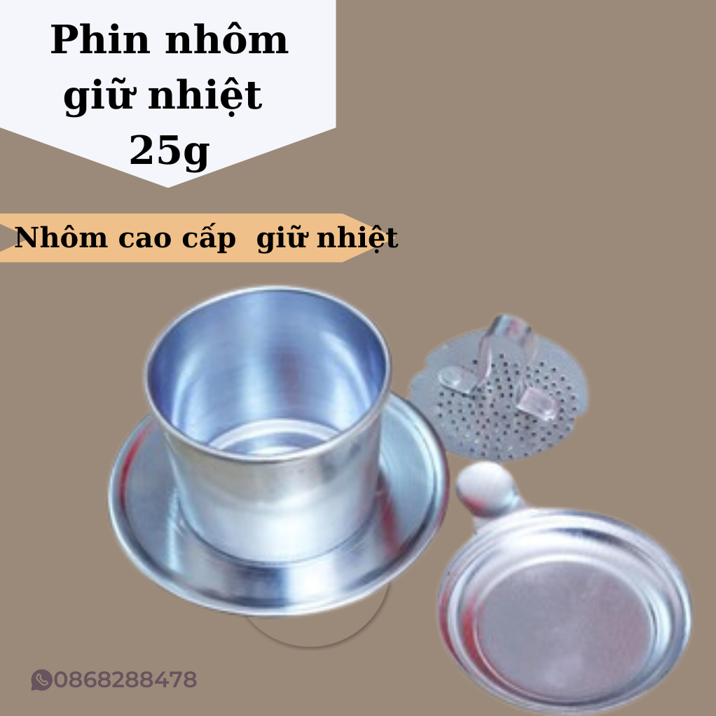 Phin nhôm pha cà phê 25g