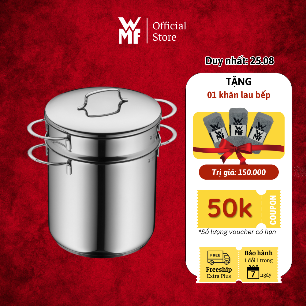 Nồi hấp rau củ mini wmf sortiment pasta 18cm đa dụng, sử dụng cho mọi loại bếp - 0718826040