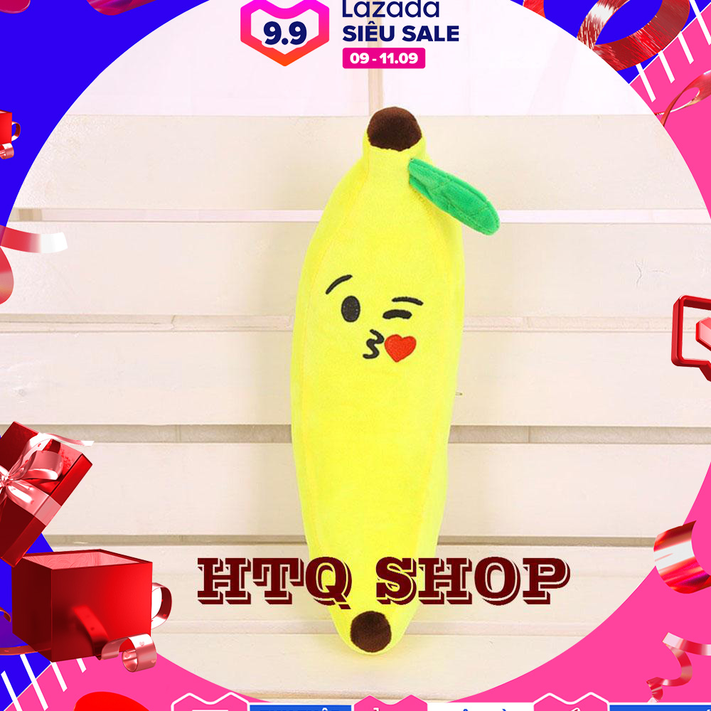 Gối ôm hình chuối mặt cười ngẫu nhiên size 50cm