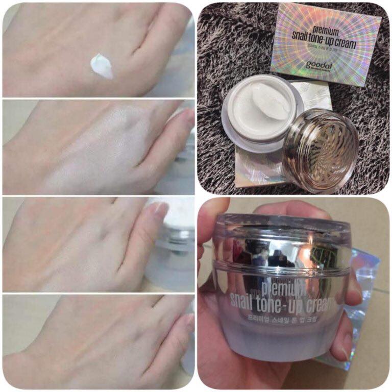 [HCM](combo 5) Kem  dưỡng  da ốc sên Hàn Quốc:Goodal Premium Snail Tone Up Cream kem  dưỡng  da Hàn Quốc kem  dưỡng Goodal Premium Snail Tone Up Cream