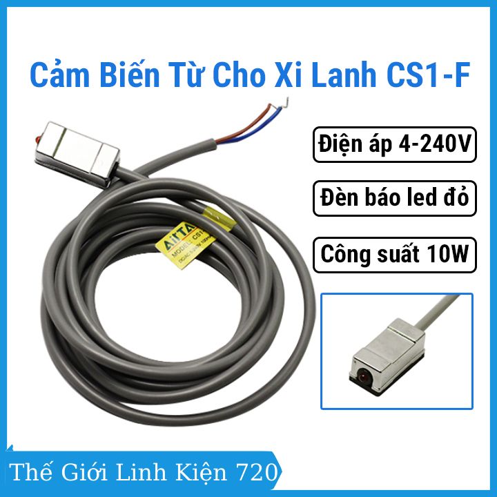 Cảm biến từ cho xi lanh CS1-F, cảm biến từ sensor dùng cho xilanh khí nén dây dài 2 mét