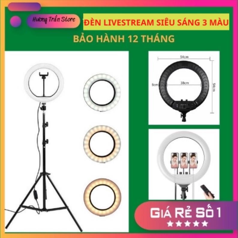 Đèn Livestream size 26 33 36 46 đi kèm chân đỡ - Có Điều khiển đèn dài 2m1 - Hỗ trợ chụp ảnh make up lives