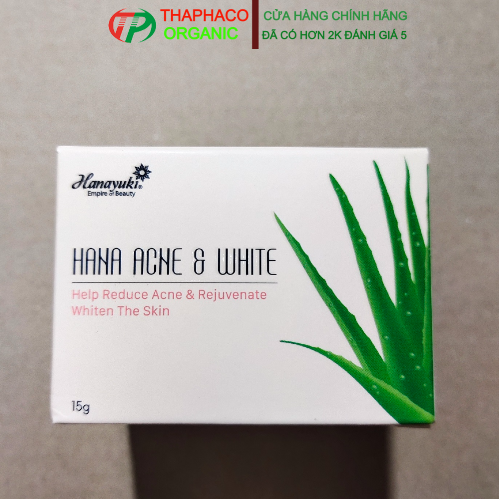 Hana acne white mini 15gr - kem mụn trắng da hanayuki hana acne white mini